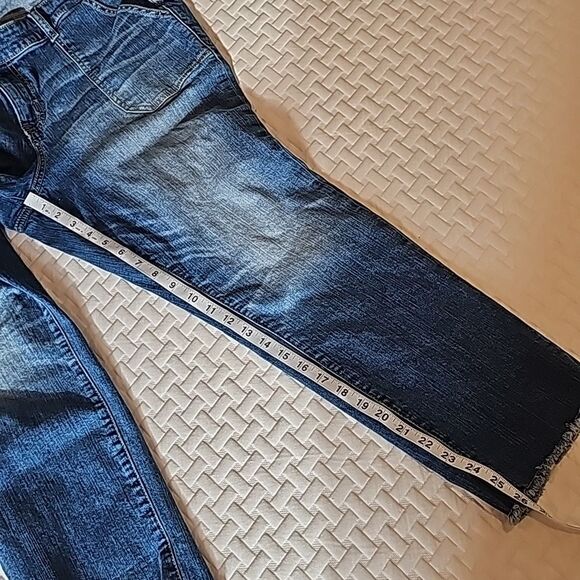 TORRID -020 Crop Boyfriend Jeans Vintage Stretch Denim Cropped Medium Wash sz 18 - Picture 11 of 12
